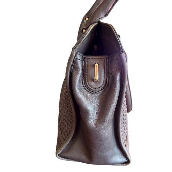 Cole Haan Leather Satchel Handbag with Handles and Shoulder Strap - Picture 6 of 14